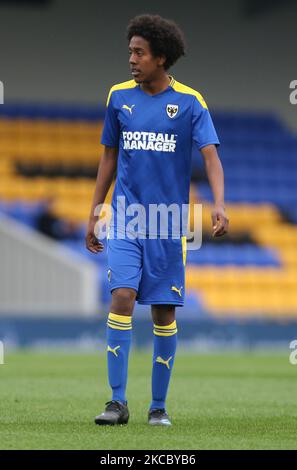 Abdi Ali di AFC Wimbledon durante la fa Youth Cup Fourth Round tra AFC Wimbledon e Tottenham Hotspur a Plough Lane Ground il 31st marzo 2021 a Wimbledon, Inghilterra. (Foto di Action Foto Sport/NurPhoto) Foto Stock