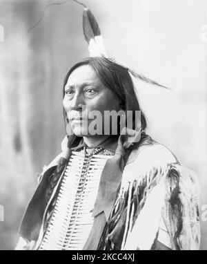 Ritratto di Capo Horn Bear Hollow, un leader di Brule Lakota. Foto Stock