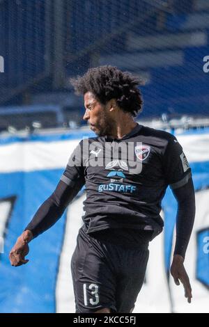 Caiuby di Ingolstadt durante il 3. Liga partita tra 1. FC Magdeburg e FC Ingolstadt 04 alla MDCC-Arena il 03 aprile 2021 a Magdeburg, Germania. (Foto di Peter Niedung/NurPhoto) Foto Stock