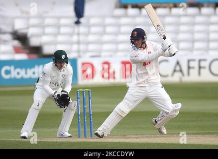 Tom Westley dell'Essex durante il campionato LV Group 1 giorno uno dei quattro tra l'Essex CCC e il Worcestershire CCC presso il Cloudfm County Ground il 08th aprile 2021 a Chelmsford, Inghilterra (Photo by Action Foto Sport/NurPhoto) Foto Stock