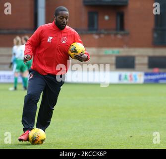 Robin Letty durante il terzo round della Coppa della fa Vitality Women's tra Leyton Orient Women e Chichester & Selsey Ladies al Breyer Group Stadium, Brisbane Road, Londra UK il 11th aprile 2021 (Photo by Action Foto Sport/NurPhoto) Foto Stock