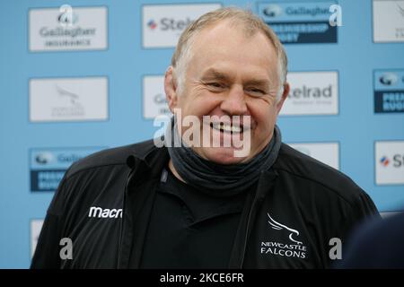 Falcons Direttore di Rugby, Dean Richards nella foto dopo la partita Gallagher Premiership tra Newcastle Falcons e London Irish a Kingston Park, Newcastle, sabato 8th maggio 2021. (Foto di Chris Lishman/MI News/NurPhoto) Foto Stock