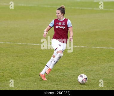 Laura Vetterlein di West Ham United WFC durante Barclays fa Women's Super League match tra West Ham United Women e Manchester City al Chigwell Construction Stadium il 25th aprile 2021 a Dagenham, Inghilterra (Photo by Action Foto Sport/NurPhoto) Foto Stock