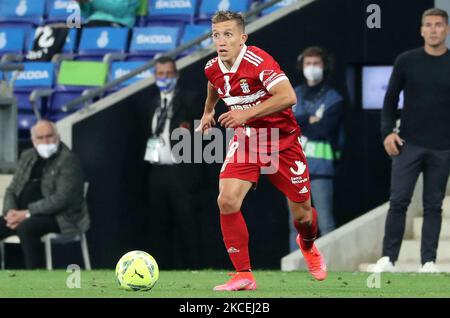 Pablo De Blasis durante la partita tra RCD Espanyol e FC Cartagena, corrispondente alla settimana 39 della Liga Smartbank, giocata allo Stadio RCDE il 14th maggio 2021, a Barcellona, Spagna. (Foto di Joan Valls/Urbanandsport/NurPhoto) Foto Stock