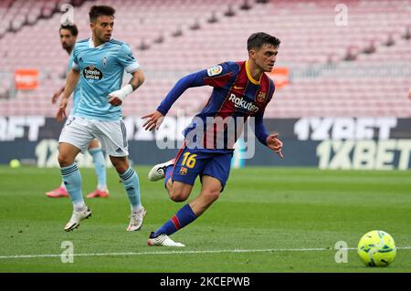 Pedri durante la partita tra il FC Barcelona e il Real Club Celta, corrispondente alla settimana 37 della Liga Santander, giocata allo stadio Camp Nou il 16th maggio 2021, a Barcellona, Spagna. -- (Foto di Urbanandsport/NurPhoto) Foto Stock