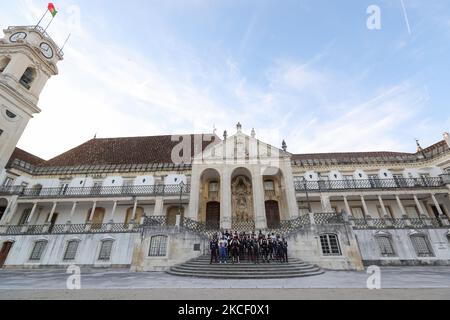 WRC Team nella cerimonia di partenza del WRC Vodafone Rally Portogallo 2021 a Matosinhos - Portogallo, il 20 maggio 2021. (Foto di Paulo Oliveira/NurPhoto) Foto Stock