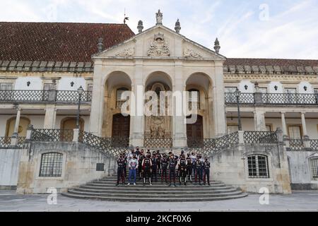 WRC Team nella cerimonia di partenza del WRC Vodafone Rally Portogallo 2021 a Matosinhos - Portogallo, il 20 maggio 2021. (Foto di Paulo Oliveira/NurPhoto) Foto Stock