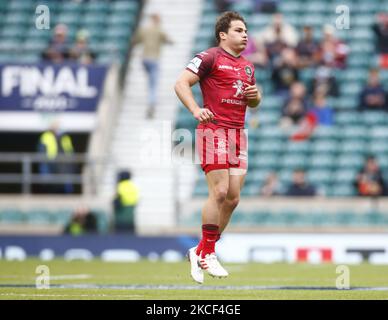 Antoine Dupont di Tolosa durante la finale di Heineken Champions Cup tra la Rochelle e Tolosa allo Stadio Twickenham il 22 maggio 2021 a Londra , Inghilterra (Photo by Action Foto Sport/NurPhoto) Foto Stock