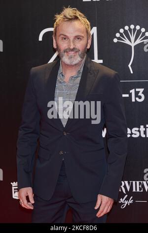 Fernando Tejero partecipa al '24th Malaga Film Festival' Photocall al Circolo de las Artes di Madrid, Spagna (Photo by Carlos Dafonte/NurPhoto) Foto Stock