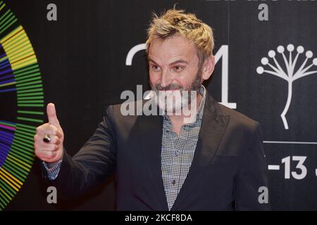 Fernando Tejero partecipa al '24th Malaga Film Festival' Photocall al Circolo de las Artes di Madrid, Spagna (Photo by Carlos Dafonte/NurPhoto) Foto Stock