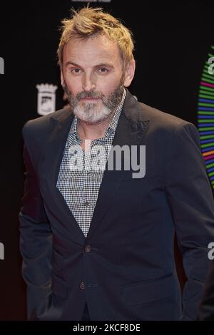 Fernando Tejero partecipa al '24th Malaga Film Festival' Photocall al Circolo de las Artes di Madrid, Spagna (Photo by Carlos Dafonte/NurPhoto) Foto Stock