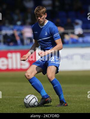 Lewis Cass di Hartlepool si è Unito durante la partita della Vanarama National League tra Hartlepool United e Weymouth a Victoria Park, Hartlepool sabato 29th maggio 2021. (Foto di Mark Fletcher/MI News/NurPhoto) Foto Stock