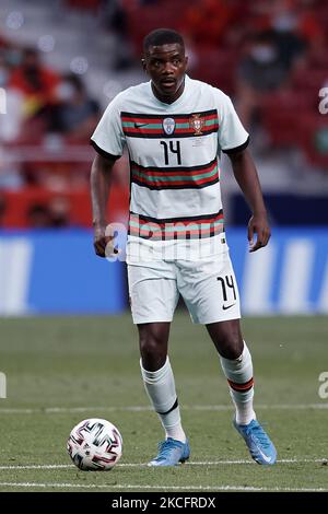 William Carvalho (Real Betis Balompie) del Portogallo in azione durante la partita internazionale amichevole tra Spagna e Portogallo a Estadio Wanda Metropolitano il 4 giugno 2021 a Madrid, Spagna. (Foto di Jose Breton/Pics Action/NurPhoto) Foto Stock