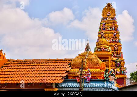 Tempio di Arasadi Vinayagar (Arasadi Sithi Vinayagar Kovil) a Jaffna, Sri Lanka. (Foto di Creative Touch Imaging Ltd./NurPhoto) Foto Stock