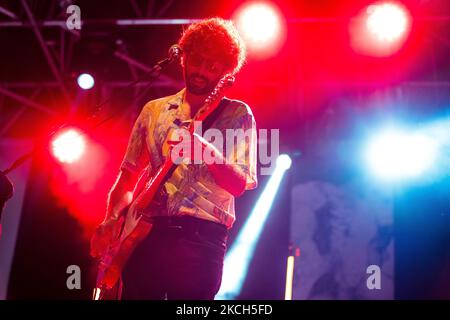 Cimini suona dal vivo per Bergamo1000 a Piazzale degli Alpini il 10 luglio 2021 a Milano. (Foto di Alessandro Bremec/NurPhoto) Foto Stock