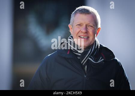 FOTO DEL FILE datata 05/04/21 del leader liberaldemocratico scozzese Willie Rennie durante una visita a Caldow Salon il 5 aprile 2021 a Edimburgo, Scozia. Willie Rennie ha annunciato che si leverà in piedi giù come capo dei liberaldemocratici scozzesi dopo aver servito nella posizione per oltre dieci anni. (Foto di Ewan Bootman/NurPhoto) Foto Stock