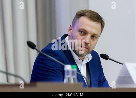 Nuovo Ministro interno Denys Monastyrsky a Kyiv, Ucraina, 16 luglio 2021. Il Parlamento ucraino ha approvato Denys Monastyrsky come nuovo ministro degli interni. (Foto di Sergii Kharchenko/NurPhoto) Foto Stock