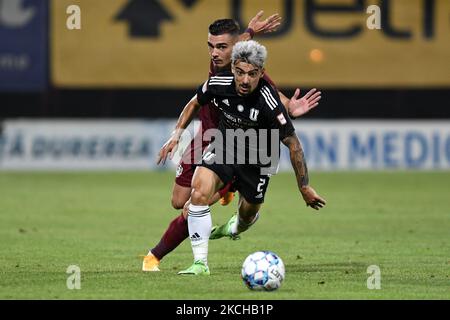 Radu Negru durante cfr Cluj vs FC U Craiova 1948, Liga rumena 1, Stadio Dr. Constantin Radulescu, Cluj-Napoca, Romania, 16 luglio 2021 (Foto di Flaviu Buboi/NurPhoto) Foto Stock