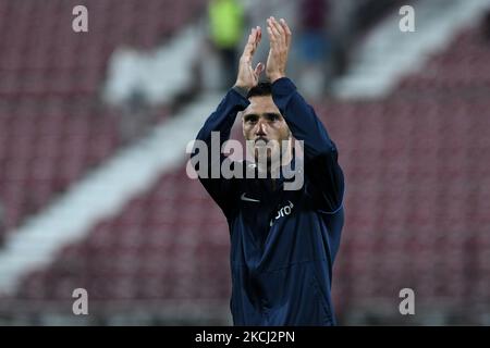 Mario Camora, capitano del cfr Cluj, durante il gioco cfr Cluj contro Chindia Targoviste, Liga rumena 1, Stadio Dr. Constantin Radulescu, Cluj-Napoca, Romania, 31 luglio 2021 (Foto di Flaviu Buboi/NurPhoto) Foto Stock