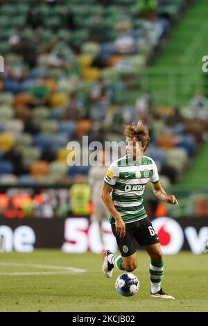 Daniel Braganza in azione durante la partita per Liga BWIN tra Sporting CP e Vizela FC, a Estádio de Alvalade, Lisboa, Portogallo, 06 agosto, 2021 (Foto di João Rico/NurPhoto) Foto Stock