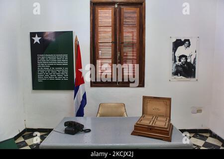 L'ufficio di Ernesto 'che' Guevara in mostra nella sua casa a l'Avana, Cuba, il 06 luglio 2009. (Foto di Creative Touch Imaging Ltd./NurPhoto) Foto Stock