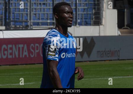 Sirlord Conteh del 1. Il FC Magdeburg si preannuncia negli anni '3. Liga partita tra TSV Havelse e 1. FC Magdeburg all'HDI-Arena il 14 agosto 2021 ad Hannover, Germania. (Foto di Peter Niedung/NurPhoto) Foto Stock