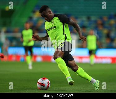 Jovane Cabral di Sporting CP durante la partita amichevole pre-stagione Cinco Violinos Trophy tra Sporting CP e Olympique Lyonnais a Estadio Jose Alvalade il 25 luglio 2021 a Lisbona, Portogallo.(Foto di Paulo Nascimento/NurPhoto) Foto Stock