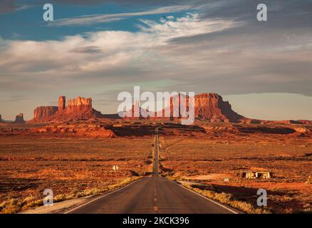 carretera de forrest gump en arizona Foto Stock