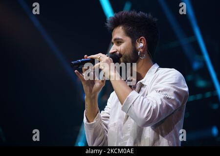 Camilo suona al WiZink Center il 5 settembre 2021 a Madrid (Foto di Oscar Gonzalez/NurPhoto) Foto Stock