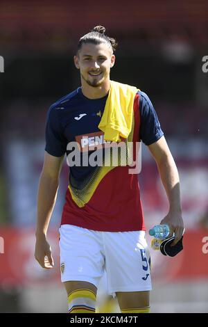 Radu Dragusin durante il test match tra Romania U21 e FC Buzau, giocato a Bucarest, Romania, sabato 04 settembre 2021. (Foto di Alex Nicodim/NurPhoto) Foto Stock