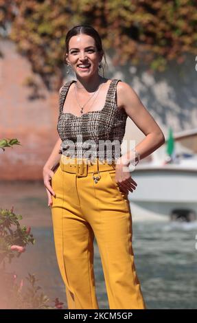 Aurora Ruffino durante il 78th° Festival Internazionale del Cinema di Venezia, il 08 settembre 2021 a Venezia. (Foto di Matteo Chinellato/NurPhoto) Foto Stock