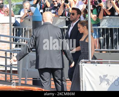 Jennifer Lopez, ben Affleck arriva al 78th° Festival del Cinema di Venezia, il 10 settembre 2021. (Foto di Matteo Chinellato/NurPhoto) Foto Stock