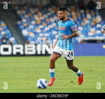 Lorenzo Insigne di SSC Napoli durante la Serie A match tra SSC Napoli e Juventus FC il 11 settembre 2021 stadio 'Diego Armando Maradona' a Napoli (Photo by Gabriele Maricchiolo/NurPhoto) Foto Stock