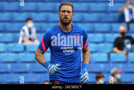 Jan Oblak durante la partita tra FC RCD Espanyol e Atletico de Madrid, corrispondente alla settimana 4 della Liga Santander, giocata allo Stadio RCDE, il 12th settembre 2021, a Barcellona, Spagna. (Foto di Joan Valls/Urbanandsport/NurPhoto) Foto Stock