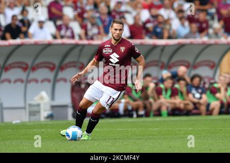 Marko Pjaca di Torino FC durante la Serie A 2021/2022 match tra Torino FC e US Salernitana a Olimpico Grande Torino il 12,2021 settembre a Torino (Photo by Reporter Torino/LiveMedia/NurPhoto) Foto Stock