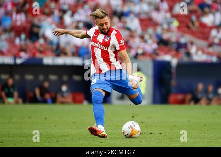 Hector Herrera di Atletico de Madrid5 in azione durante la partita la Liga tra Atletico de Madrid e Athletic Club Bilbao allo stadio Wanda Metropolitano di Madrid, Spagna. (Foto di DAX Images/NurPhoto) Foto Stock