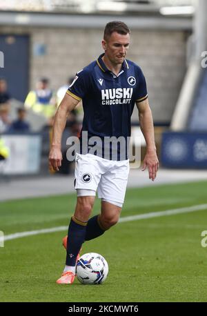 LONDRA, Regno Unito, 18 SETTEMBRE: Jed Wallace of Millwall durante il campionato Sky Bet tra Millwall e Coventry City al Den Stadium, Londra il 18th agosto 2021 (Photo by Action Foto Sport/NurPhoto) Foto Stock