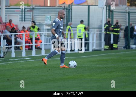Luca Parodi dell'US Alessandria durante l'incontro di Serie B tra Alessandria Calcio e Ascoli Calcio ad Alessandria, il 19 settembre 2021 in Italia (Foto di Alberto Gandolfo/NurPhoto) Foto Stock