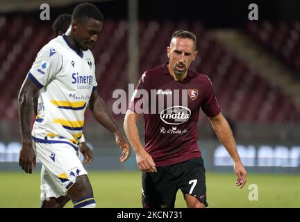 Franck Ribery di noi Salernitana durante la Serie Una partita tra noi Salernitana 1919 e Hellas Verona FC il 22 settembre 2021 stadio 'Arechi' di Salerno (Photo by Gabriele Maricchiolo/NurPhoto) Foto Stock