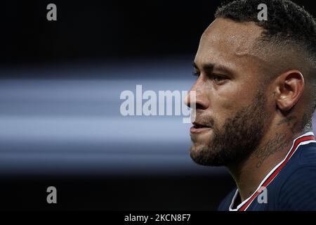 Neymar di PSG durante il Ligue 1 Uber mangia la partita tra Parigi Saint Germain e Lione al Parc des Princes il 19 settembre 2021 a Parigi, Francia. (Foto di Jose Breton/Pics Action/NurPhoto) Foto Stock