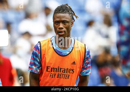 25 Camavigna del Real Madrid durante la partita della Liga Santader tra RCD Espanyol e Real Madrid allo stadio RCD il 03 ottobre 2021 a Barcellona. (Foto di Xavier Bonilla/NurPhoto) Foto Stock