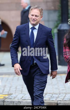 Grant Shapps MP, Segretario di Stato per i trasporti, martedì 5th ottobre 2021, giorno terzo della Conferenza del Partito conservatore a Manchester Central, Manchester. (Foto di MI News/NurPhoto) Foto Stock