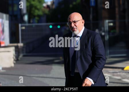 Nadhim Zahawi MP, Segretario di Stato per l'istruzione, il quarto giorno della Conferenza del Partito conservatore a Manchester Central, Manchester, mercoledì 6th ottobre 2021. (Foto di MI News/NurPhoto) Foto Stock