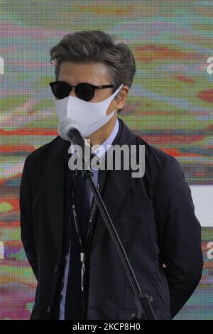 L'attore Kwon Hae Hyo discorso durante il Busan International Film Festival 26th Open Talk About in Front of You're Face Open Talk evento a BIFF Square a Busan, Corea del Sud. (Foto di Seung-il Ryu/NurPhoto) Foto Stock