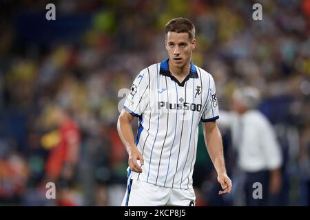 Mario Pasalic di Atalanta durante la partita di gruppo F della UEFA Champions League tra Villarreal CF e Atalanta all'Estadio de la Ceramica il 14 settembre 2021 a Villarreal, Spagna. (Foto di Jose Breton/Pics Action/NurPhoto) Foto Stock