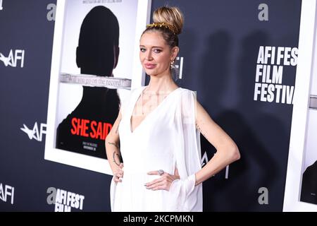 Hollywood, Stati Uniti. 04th Nov 2022. HOLLYWOOD, LOS ANGELES, CALIFORNIA, USA - 04 NOVEMBRE: Kaja Sokola arriva al 2022° AFI Fest - Special Screening of Universal Pictures' 'She Said' tenuto al TCL Chinese Theatre IMAX il 4 novembre 2022 a Hollywood, Los Angeles, California, USA. (Foto di Xavier Collin/Image Press Agency) Credit: Image Press Agency/Alamy Live News Foto Stock