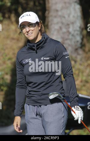 23 ottobre 2021-Busan, Corea del Sud-Marina Alex degli Stati Uniti d'America azione sul verde 4th durante un BMW LADIES CHAMPIONSHIP al LPGA International GC a Busan, Corea del Sud. (Foto di Seung-il Ryu/NurPhoto) Foto Stock