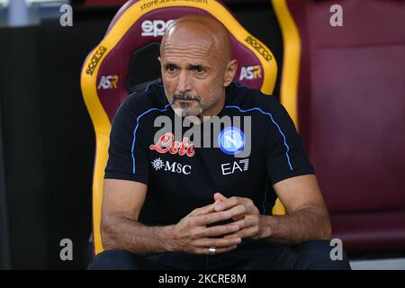 Luciano Spalletti manager della SSC Napoli durante la Serie A match tra AS Roma e SSC Napoli Calcio allo Stadio Olimpico di Roma, Italia, il 24 ottobre 2021. (Foto di Giuseppe Maffia/NurPhoto) Foto Stock