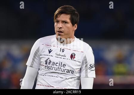 Federico Santander del Bologna FC durante la Serie Un incontro tra SSC Napoli e Bologna FC allo Stadio Diego Armando Maradona Napoli Italia il 28 ottobre 2021. (Foto di Franco Romano/NurPhoto) Foto Stock