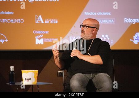 Javier Cámara alla prima della serie 'Venga Juan' (terza stagione di 'Vota Juan e 'Vamos Juan') prodotta da HBO Max e protagonista Javier Cámara (Juan Carrasco nella serie). (Foto di Álvaro Laguna/NurPhoto) Foto Stock